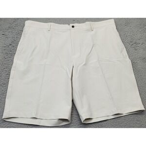 Dunning Golf Shorts Mens 40 Tan Player Fit Woven Stretch Performance Waistband